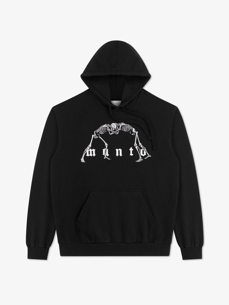 MANTO hoodie bones- black